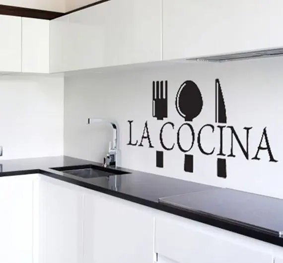 Настенная Наклейка La cocina с цитатами обои декор для кухни и комнаты|Обои| |