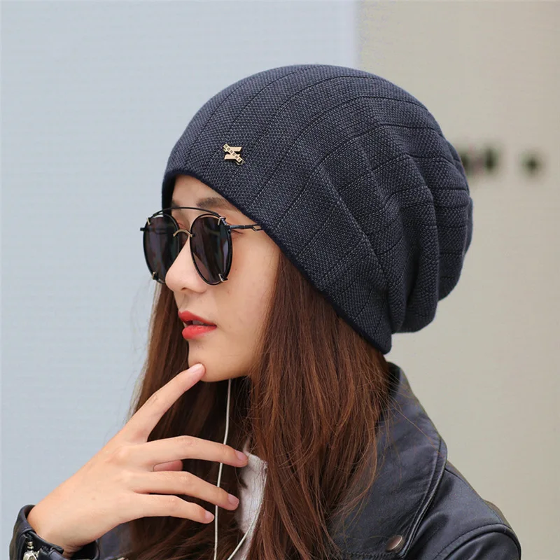 

2018 Autumn And Winter New Pattern Flower Wool Cap Labeling Knitting Hat Fashion Keep Warm Earmuffs Cold-proof Outdoors Hats
