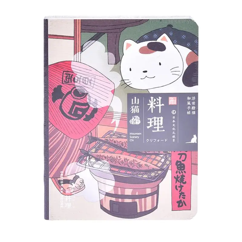

Kawaii Notepad Blessing Cooking Fish Flag Incense Road Travel Diary Journal Notebook For Travel Writing Commemoration Junior Kid