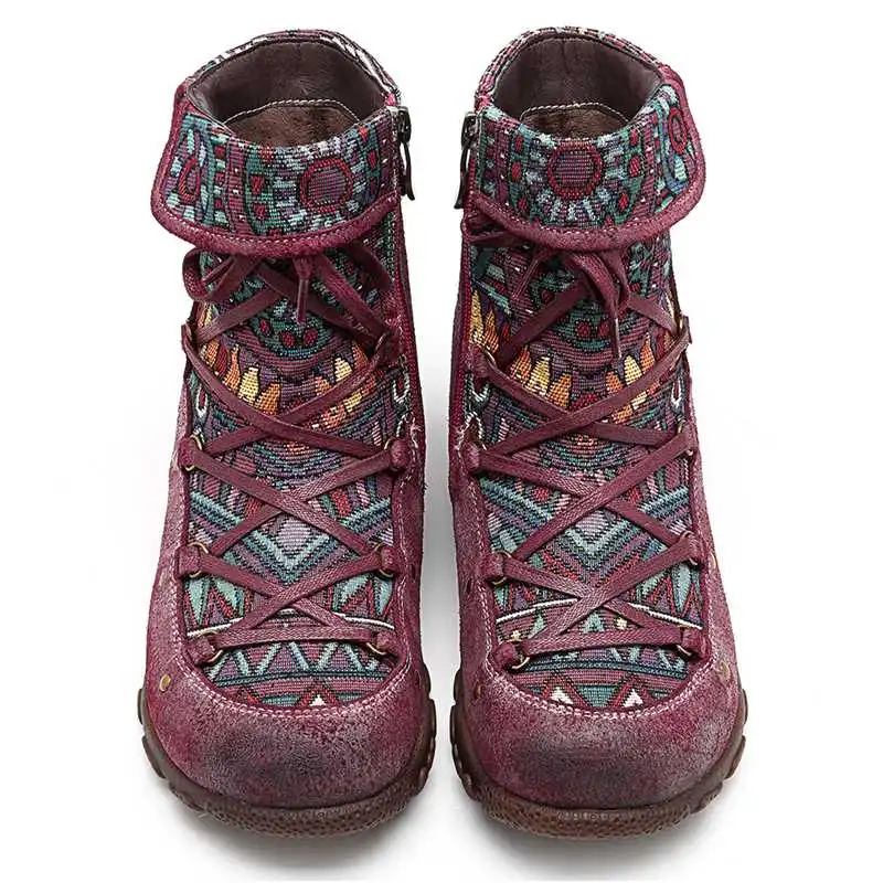 Ceny YJP czeski styl Vintage buty motocyklowe kobiety wiosna jesień Socofy buty do kostki ze skóry naturalnej damskie buty kobieta botki