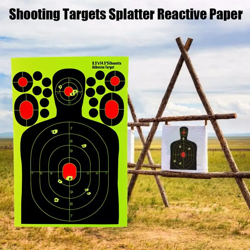 10 шт. человеческие волосы природа Охота обучение бумага для мишени флуоресценции