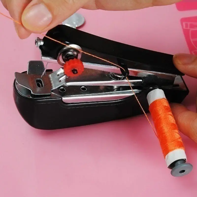 1 ud. Mini máquinas de coser sin cable ropa de mano útil portátil máquinas de costura manual herramientas Accesorios ► Foto 2/5
