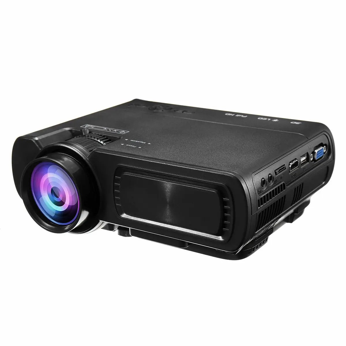 1080P 3D 7000 люмен светодиодный проектор домашний кинотеатр мультимедиа HDMI/USB/VGA для