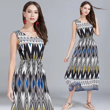 summer Bohemia broken beautiful female loose in the long beach holiday dress v-neck sexy dress summer Bohemia broken beautiful female loose in the long beach holiday dress v-neck sexy dress height=