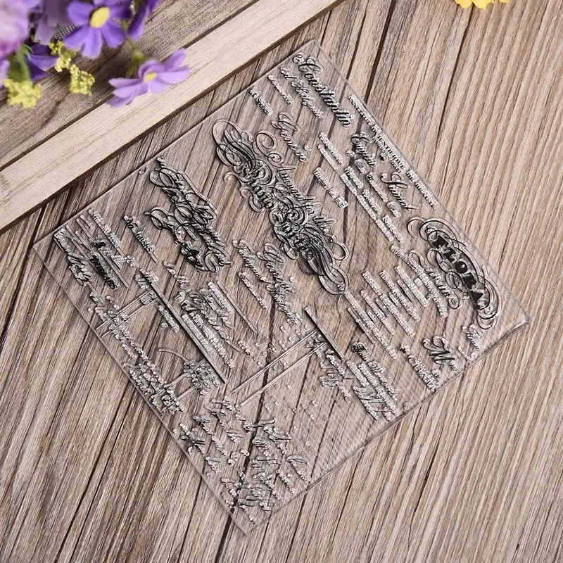 Креативная Прозрачная силиконовая печать DIY картина игрушка для детей и взрослых