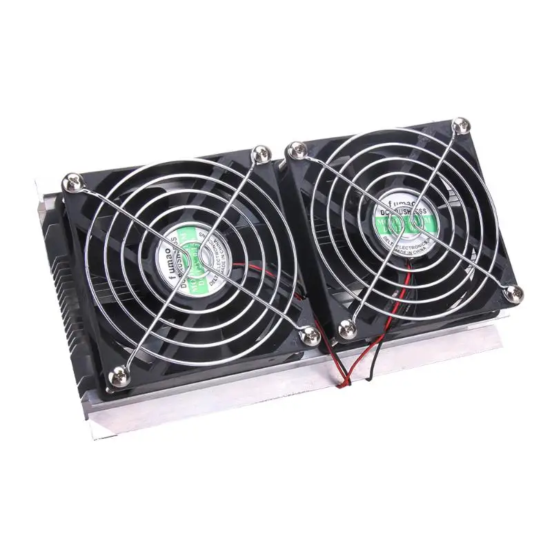 

Thermoelectric Peltier Refrigeration Cooling System Kit Cooler 2 x Fan DIY