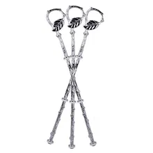 3 серебряных листьев металла стержень центр отверстие печенье до свадьбы торт подставка для торта держатель торта#60