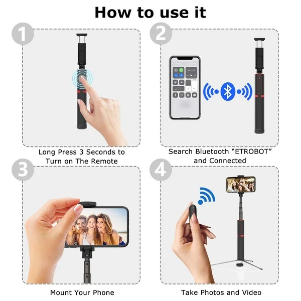 Многофункциональный скрытый дизайн портативный алюминиевый выдвижной Bluetooth