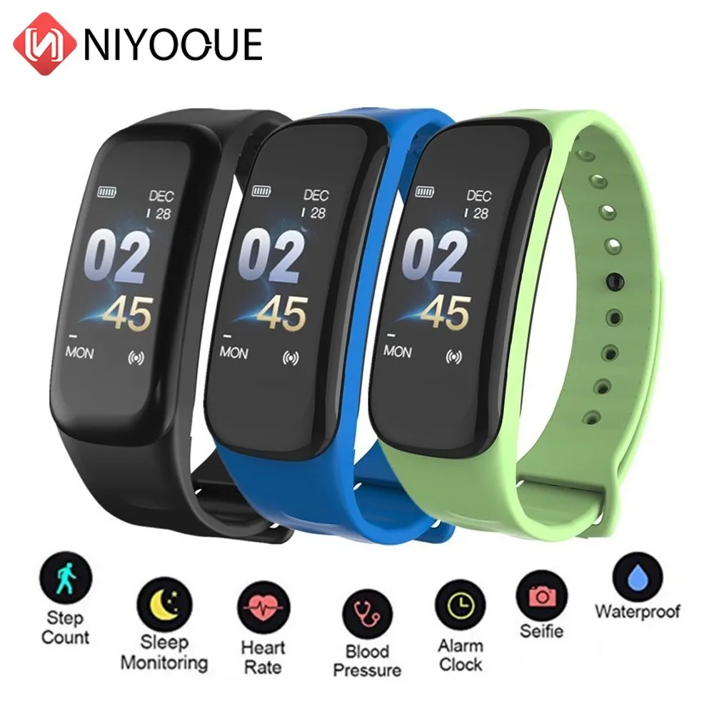 NIYOQUE Sport Smart Wear C1S <b>Smart Wristband Fitness</b> Tracking ...