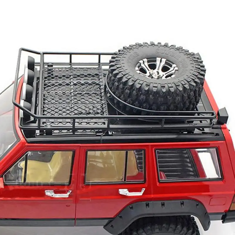 RC Rock Crawler Accessory Luggage Roof Rack Net Climbing Car Model