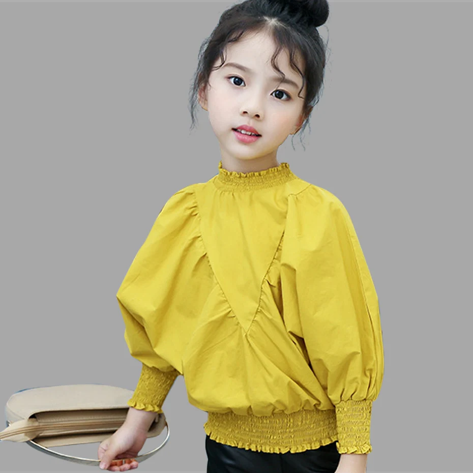 

Teenage Girls Blouse Cotton Lace School Girl Blouse For Girls Shirts Kids Clothes School Uniforms 6 7 8 9 10 11 12 13 14 Years