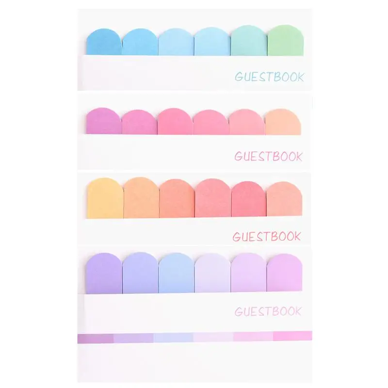 

Sticky Note Gradient Color Post-it Innovative Self Adhesive Index Label Office School Supplies for Message Notes Book Tag