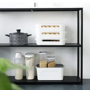 

High Quality Single Layer Egg Box Refrigerator Storage Box Fashion Simplicity Orangizer Useful Storage Box