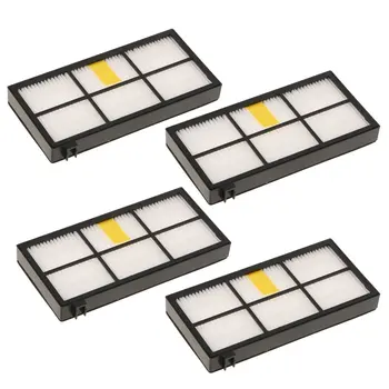 

EAS-Pack-of-4 Universal Replacement Robotic Vacuum Cleaner HEPA Filter for 800 900 Series Robot Roomba Floor Sweeper 870/800/8