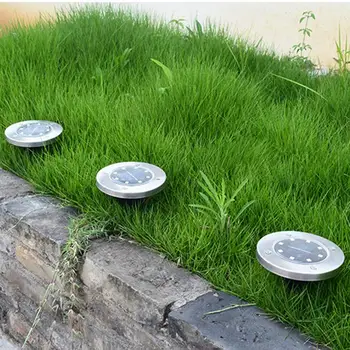 

Colorful Solar Power Ground Light Waterproof Garden Pathway Deck Lights With 8 LEDs Solar Lamp for Home Yard Driveway Lawn Road