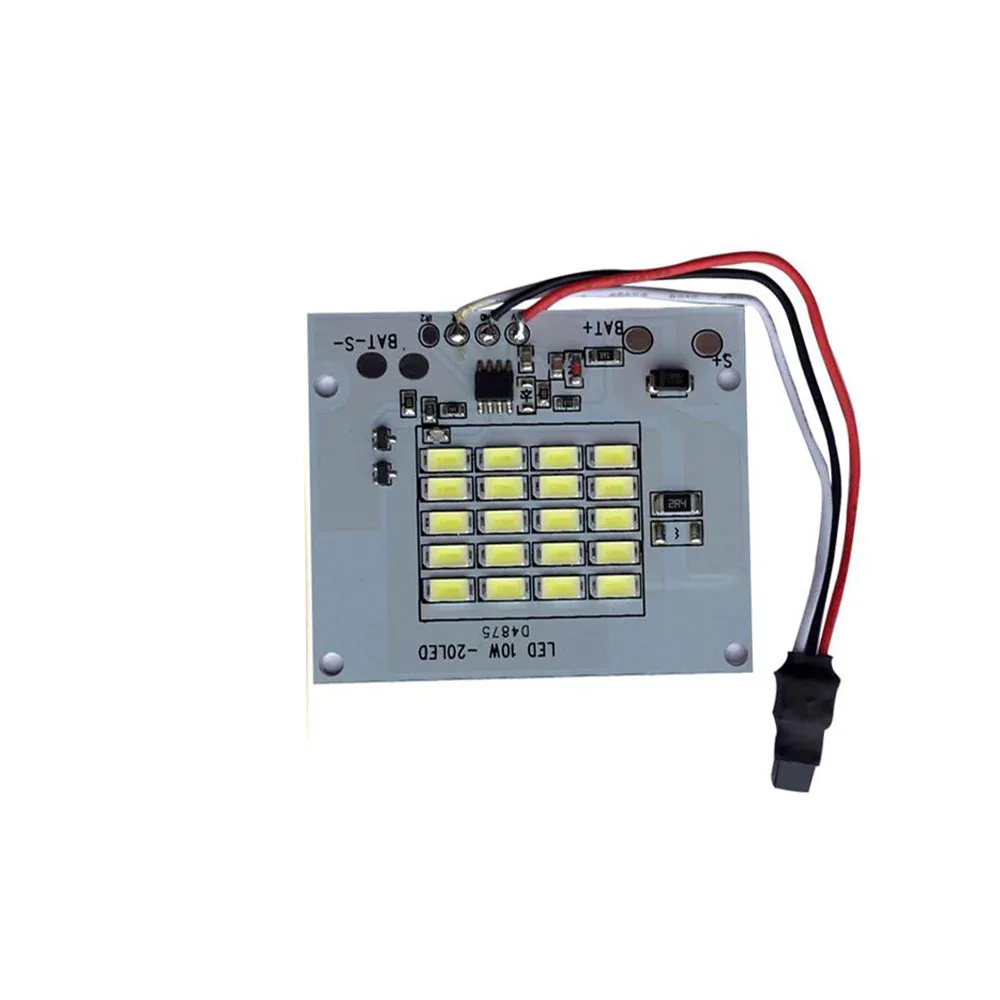 

CLAITE DC3.7V 10W LED Remote Control DIY White Light Source Chip for Light-controlled Solar Light NEW