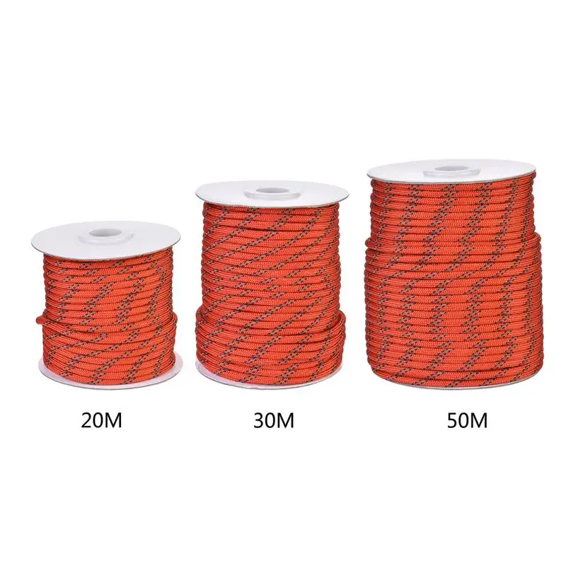 

5 MM Diameter Reflective String Windproof Tent Rope Guy Line For Camping Tent Kits Camping Rope Reflective Guy Ropes For Tents
