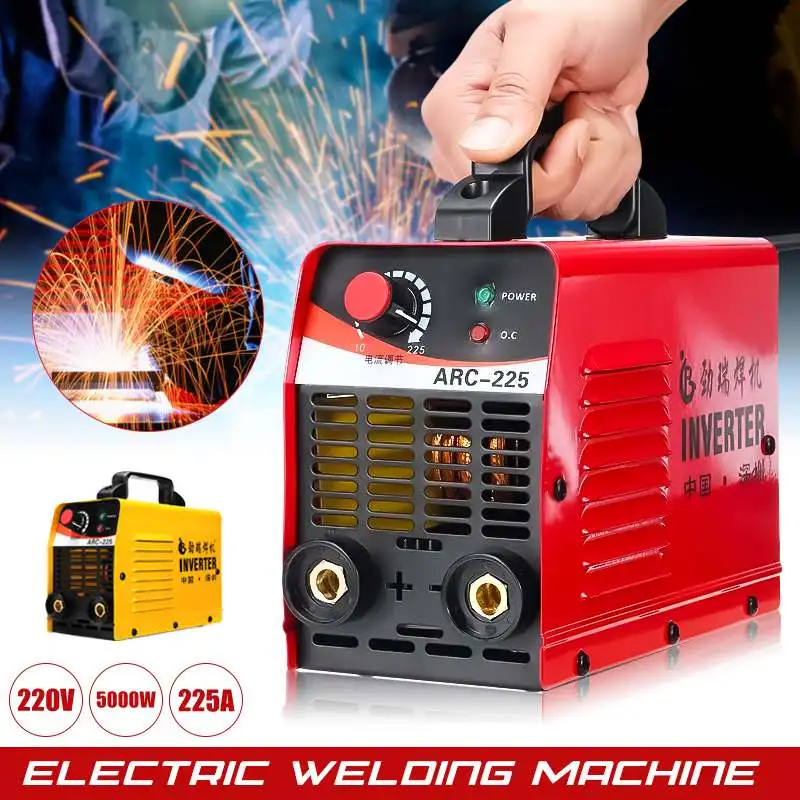 220V 225A LCD Portable Welder MMA Stick Welding Inverter Machine IGBT ARC-225