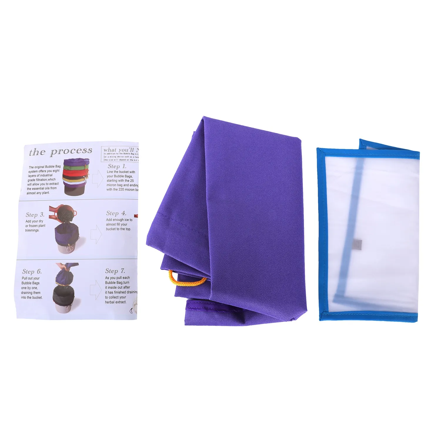 

Pro Essence Extractor Kit Herbal Ice Bubble Hash 5-Gallon Bag with Pressing Screen(hash bag+Pressing Screen)