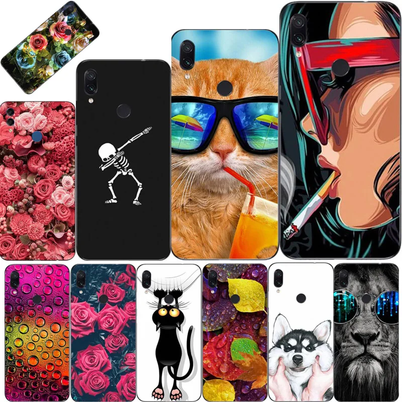 

For Xiaomi Redmi Note 7 Case 6.3'' Redmi Note 7 Silicone Funda Soft TPU Case For Xiaomi Redmi Note 7 Pro Case Note7 Cover Coque