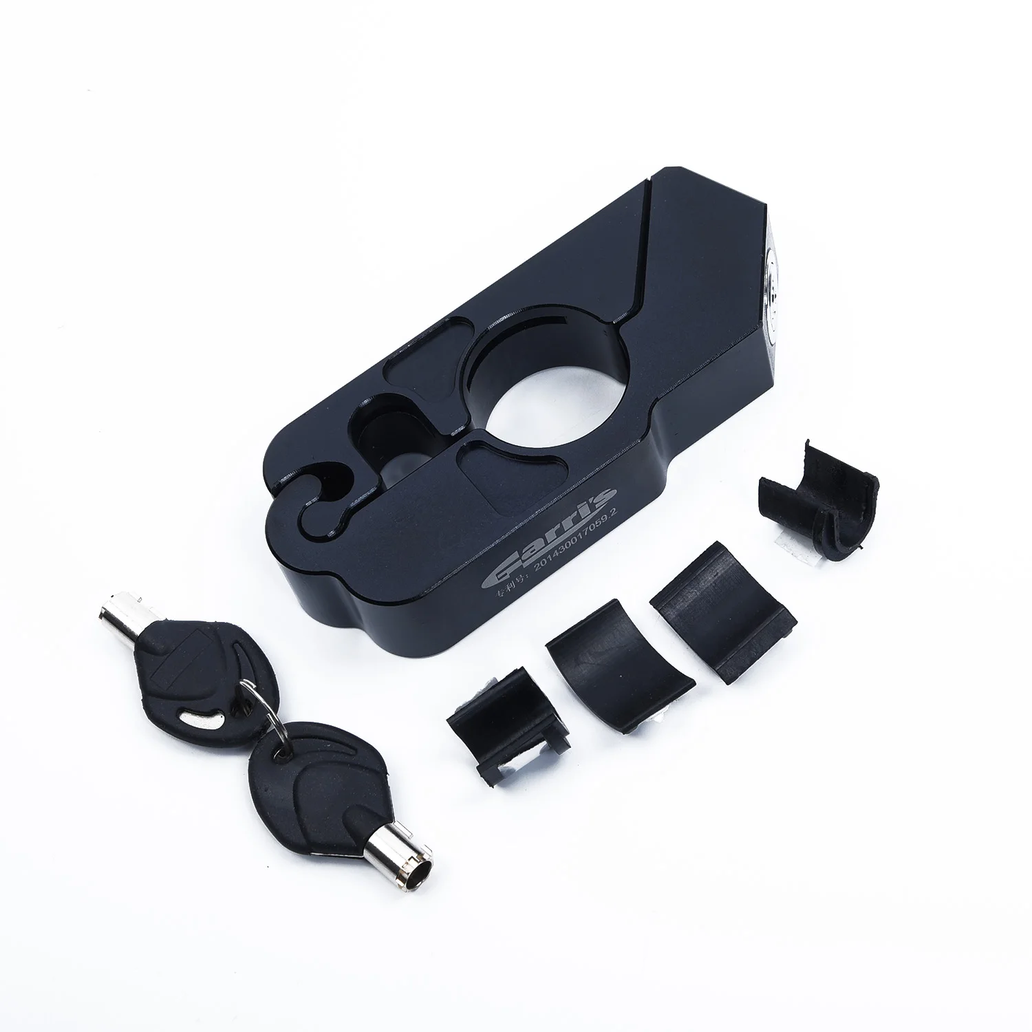

CNC Black Motorcycle Handlebar Grip Brake Lever Lock Anit Theft Security CapLock