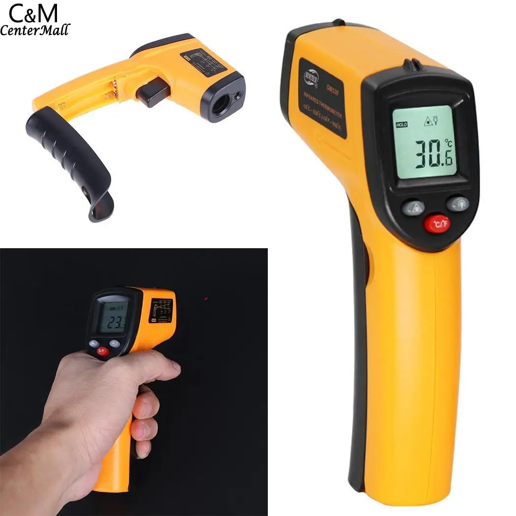 

Infrared Thermometer 1 Milliseconds F 0 Handheld Portable Indoor 500 14um Infrared 8 LCD Laser Thermometer Digital
