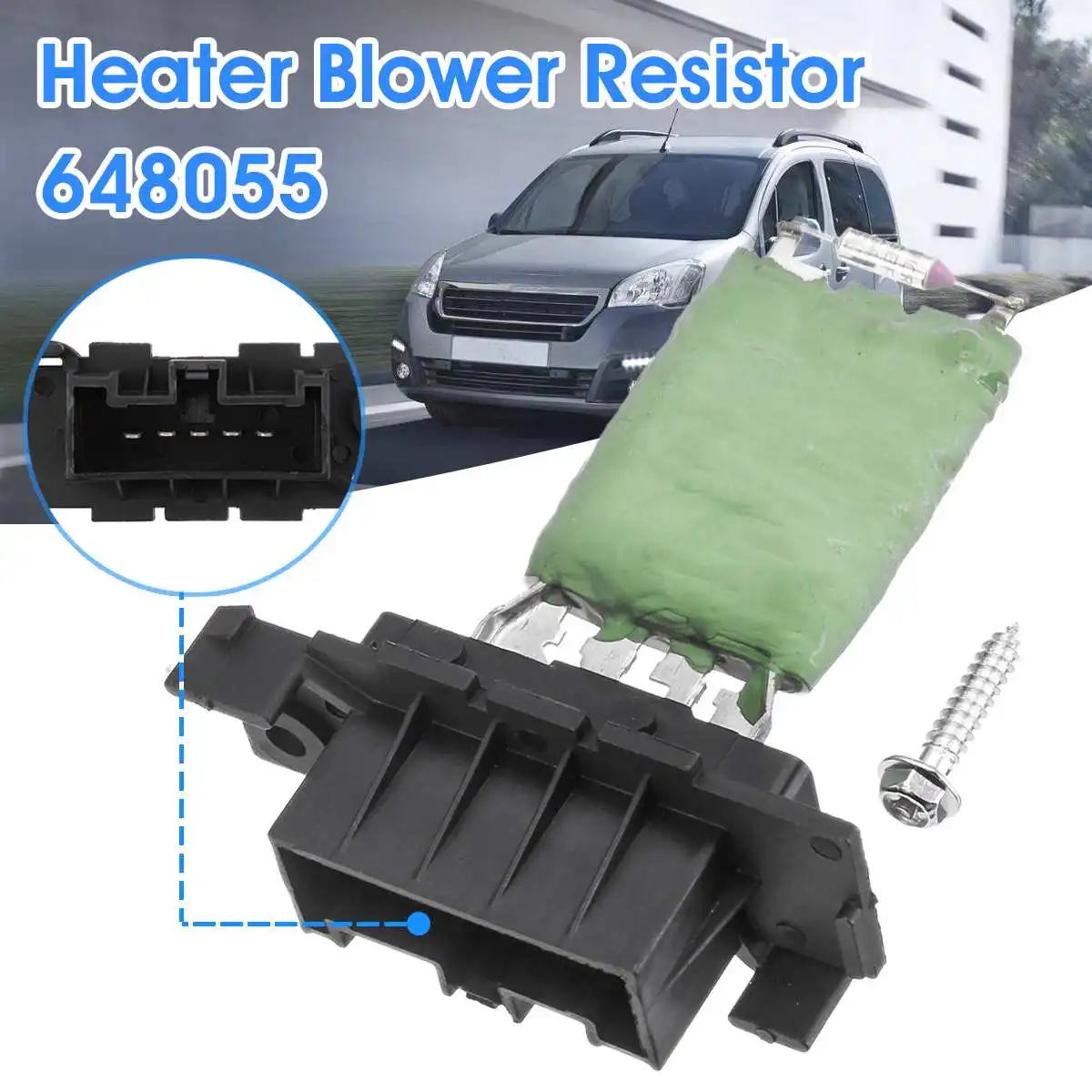

Car Heater Blower Resistor For Citroen Berlingo For Peugeot Partner 2008-2016 6480.55 648055