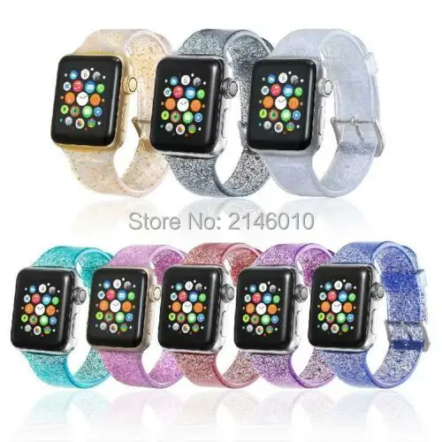 

Sports Band Strap Glitter Bling Bracelet for Apple Watch iWatch Series 1/2/3/4