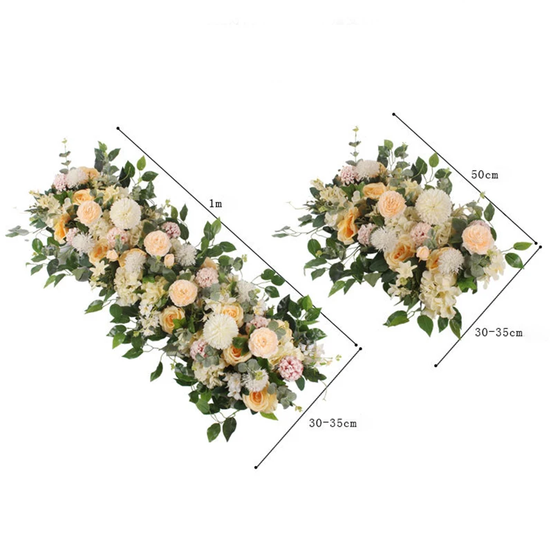 50/100cm artificial flower custom wedding flower wall arrangement supplies silk peony row decor for T station iron arch backdrop 50/100cm artificial flower custom wedding flower wall arrangement supplies silk peony row decor for T station iron arch backdrop