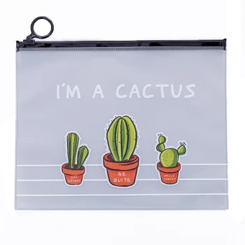 

17.1 * 21.2cm PVC Clear Pencil Case Makeup Cosmetic Pouch Pocket Brush Holder File Bag transparent