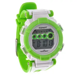 POPART POP-810 50 M водонепроницаемые женские цифровые спортивные наручные часы с датой/сигнализацией/секундомером (зеленый)