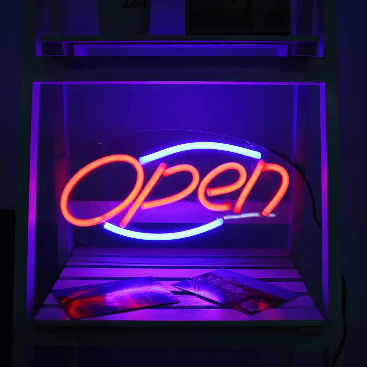 

LED Open Neon Sign Light Bar Pub Club Studio Wall Display Tube Night Lamp Visual Artwork Lighting Decoration Neon Tubes Board