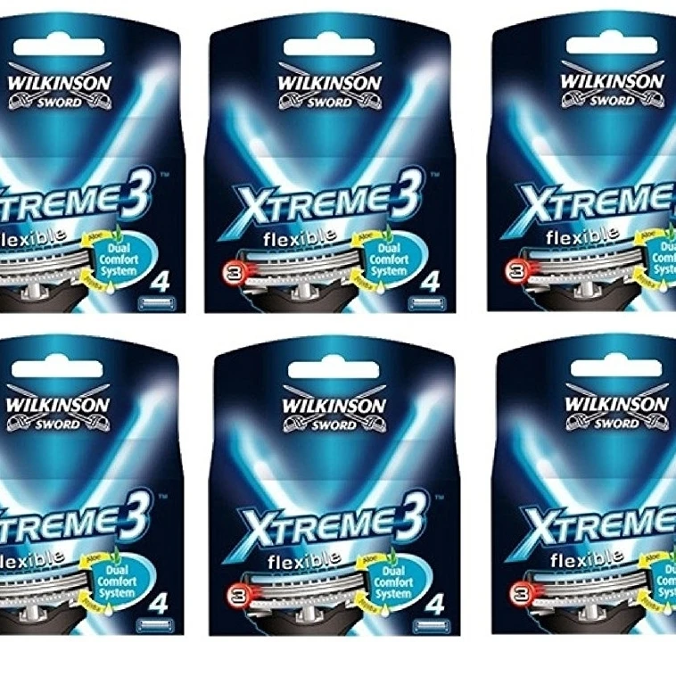 Wilkinson Sword Xtreme3 4 счета Refill Razor Blades (упаковка из 6)|Бритва| |