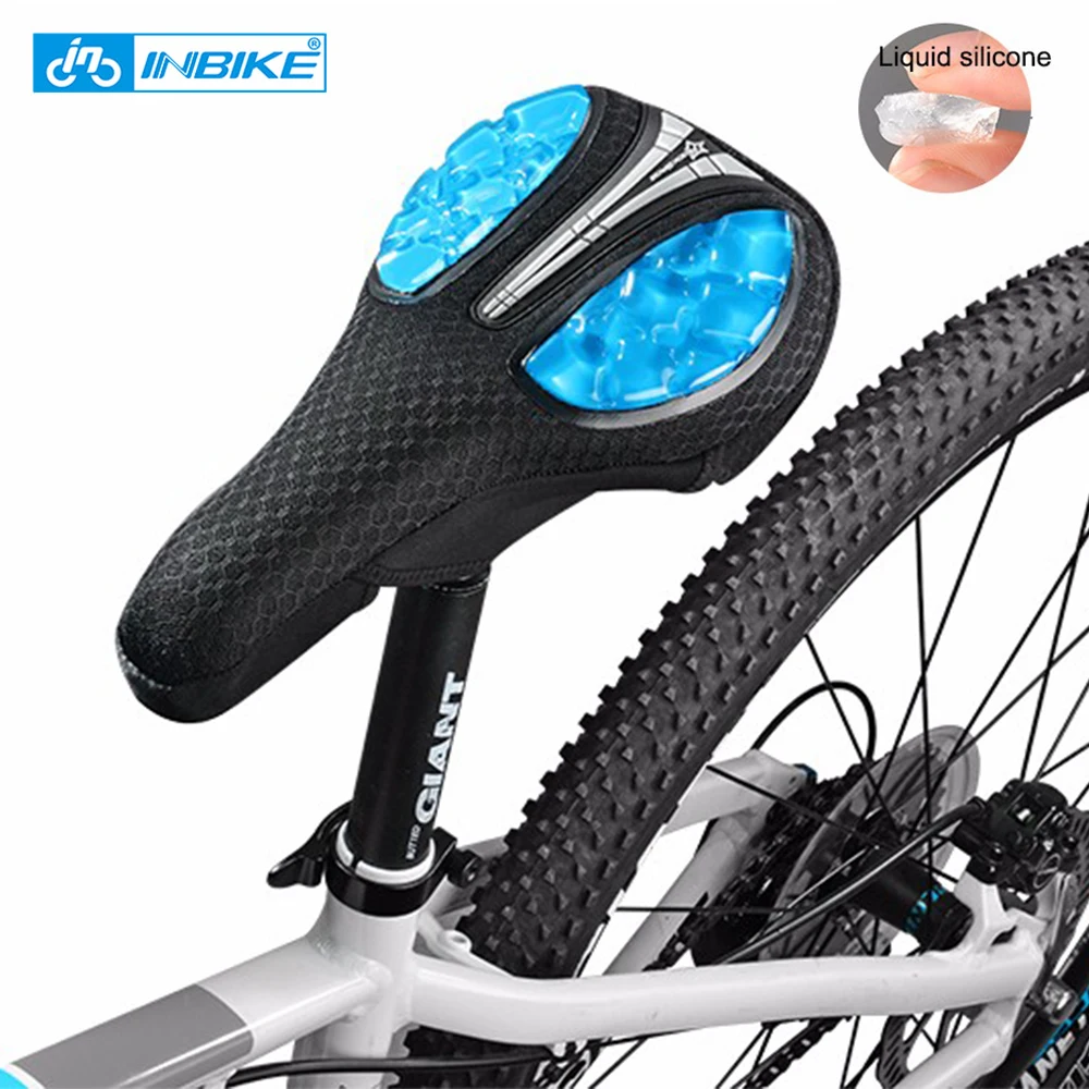 INBIKE велосипедное седло жидкий силикон гели коврик для велосипедного сиденья