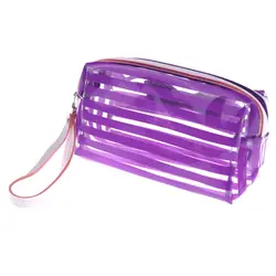 Желе Косметичка Макияж полупрозрачные ванны Sunbag конфеты цвет фиолетовый