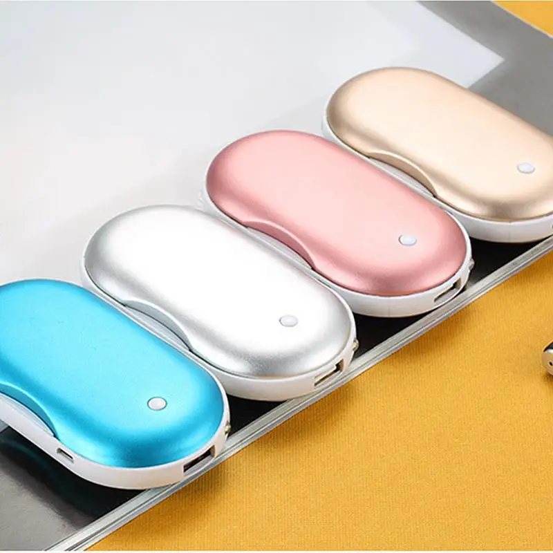 Cute USB Rechargeable Hand Warmer Massage Lucky Cobblestone USB Hand