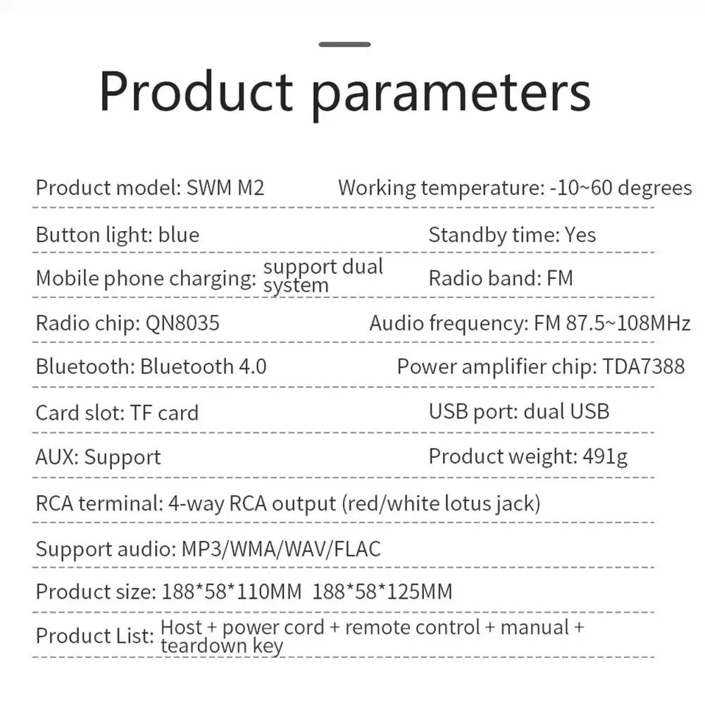 Автомобильный стерео MP3 музыкальный плеер FM Bluetooth Функция USB TF AUX радио автомобиля радио Поддержка карты памяти чтение, и U диск(аудио