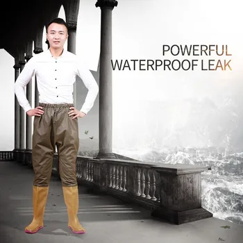 Knit Cloth Breathable Waterproof Fishing Wading Pants Men Women Outdoor Hunting Catch Fish Wearproof Non-slip Waders Trousers Knit Cloth Breathable Waterproof Fishing Wading Pants Men Women Outdoor Hunting Catch Fish Wearproof Non-slip Waders Trousers