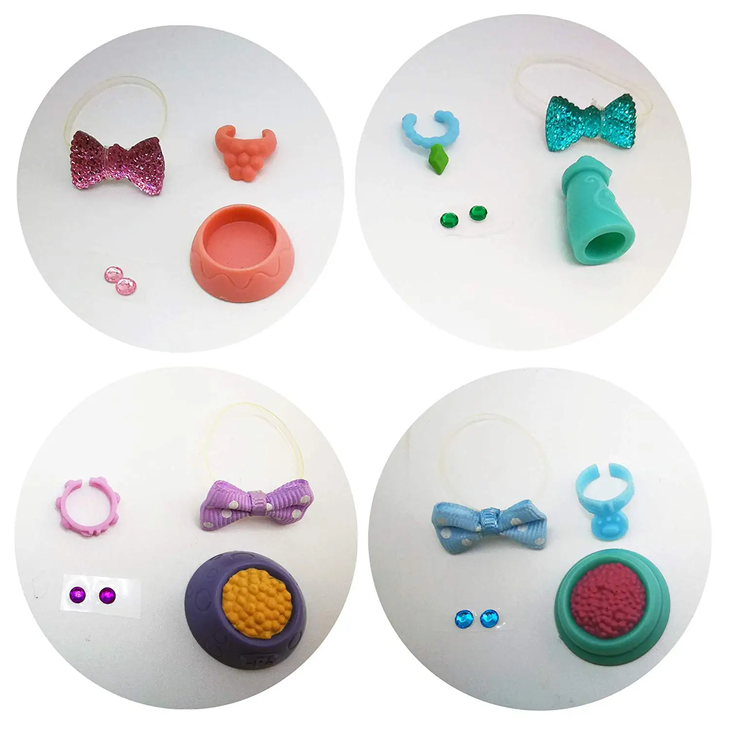 

10 Lot Random Pet Shop Accessories with Short Hair Cat #2291 With Magnet