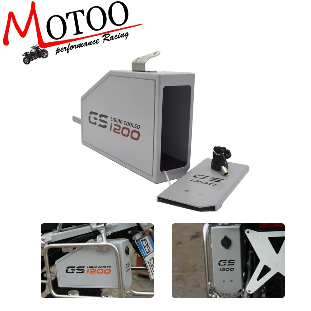 

For BMW R1200GS LC ADVENTURE 13-18 R1200GS 14-18 Tool Box Decorative Liters Toolbox By Left Side Bracket