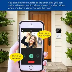 ZC-IP03S 720 P Wifi камера дверной звонок беспроводной дверной звонок с питанием от батареек поддержка мобильного телефона Мониторинг