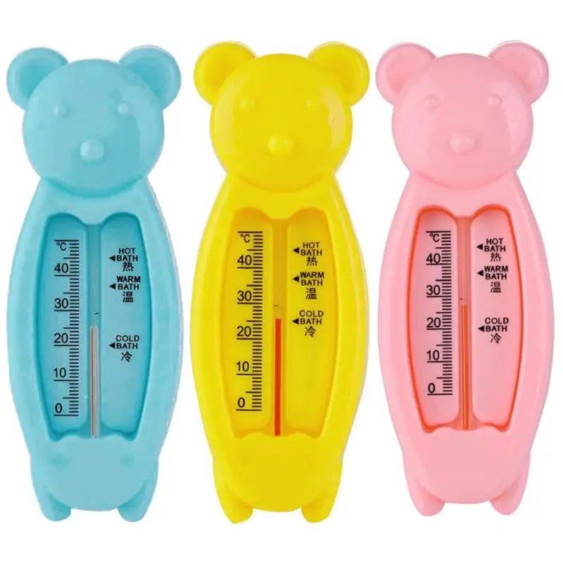 Пластиковые плавающие термометры в форме мультяшного медведя для ванной датчик
