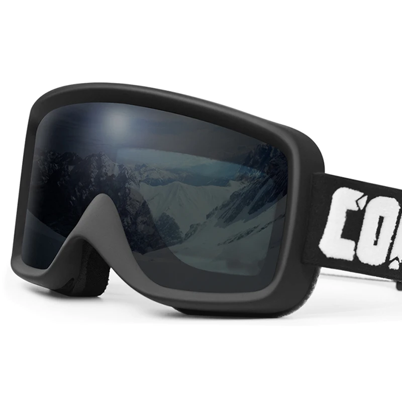 Caliente Copozz Anti-niebla gafas de esquí de las mujeres de los hombres de invierno, esquí, Snowboard, nieve gafas Uv400 nieve gafas adultos ajustable anti-Slip