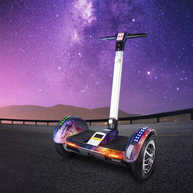 Iscooter ХОВЕРБОРДА 10 дюймов электрический скутер балансируя Bluetooth ключ скутер Интеллектуальный двухколесный скейтборд с ручкой