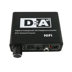 Коаксиальный цифровой аналоговый Rca 3,5 мм аудио Hifi конвертер адаптер с Spdif Toslink цифровой аналоговый аудио конвертер