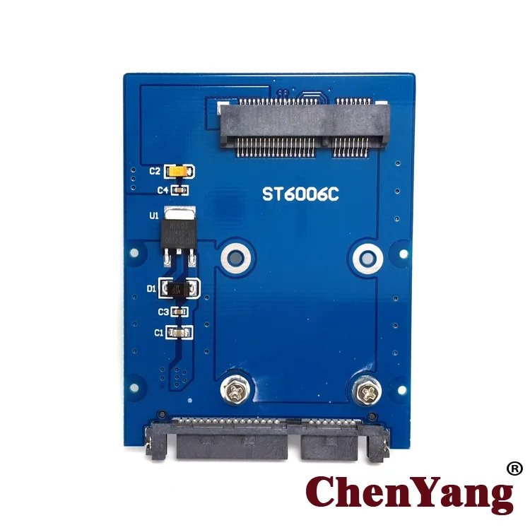 CY тонкий тип Mini PCI-E mSATA SSD до 2 5 &quotSATA 3 0 22pin HDD адаптер Жесткий диск PCBA | Электроника