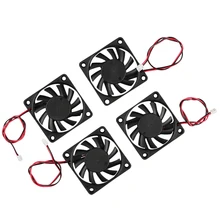 AABB-3D-принтеры аксессуары 6010 24V экструдер масляный подшипник вентилятора охлаждения 4 шт. для 3D-принтеры, лазерная гравировка машина, машина для резки