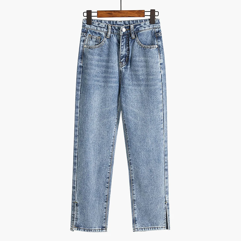 Straight Jeans Woman 2019 New Spring Autumn Fashion Casual