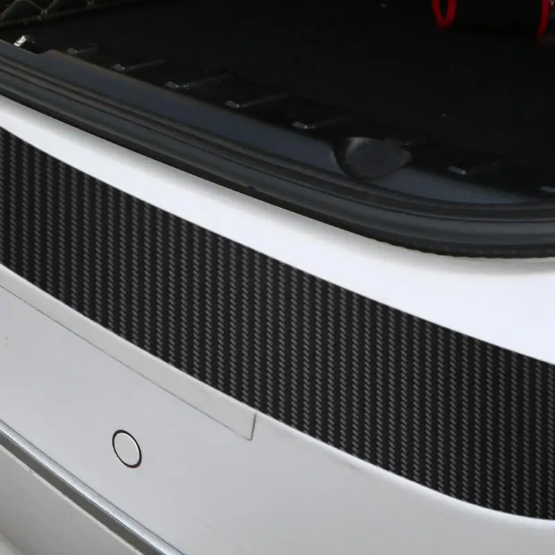 

4PCS 9x2cm Car Stickers Universal Sill Scuff Anti Scratch Carbon Fiber Auto Door Sticker Decals Car Accessories