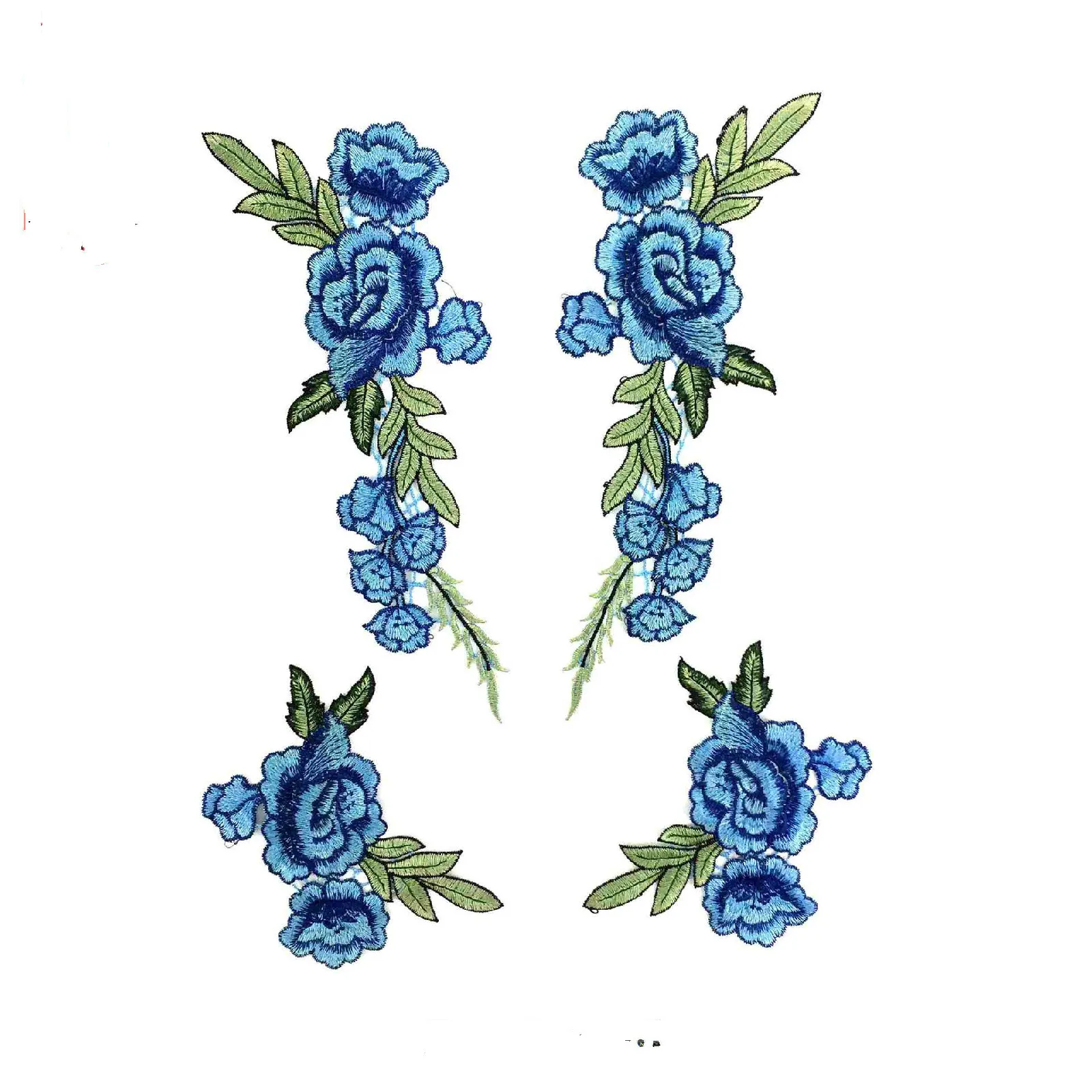 

New color ethnic embroidery collar flower underwear clothing accessories sewing embroidery cloth stickers rose